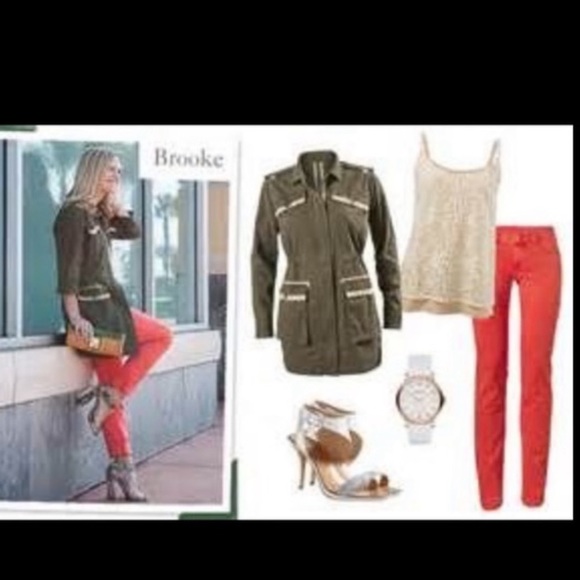 Cabi✨Olive Military Utility Jacket - Picture 12 of 13